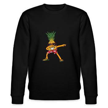 Ananas Dabbing Drôle Danse Danse Hawaï Cadeau - Sweat bio CHANGER Stanley/Stella Unisexe - noir - Devant - Nik (191cm) & Marisol (170cm)