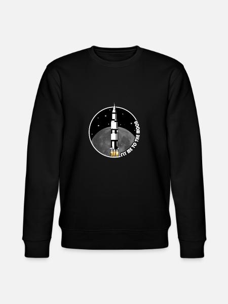 50 years moon landing - Stanley/Stella CHANGER Unisex Organic Sweatshirt - black