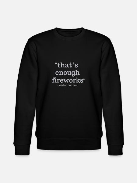 Fireworks - Stanley/Stella CHANGER Unisex Organic Sweatshirt - black