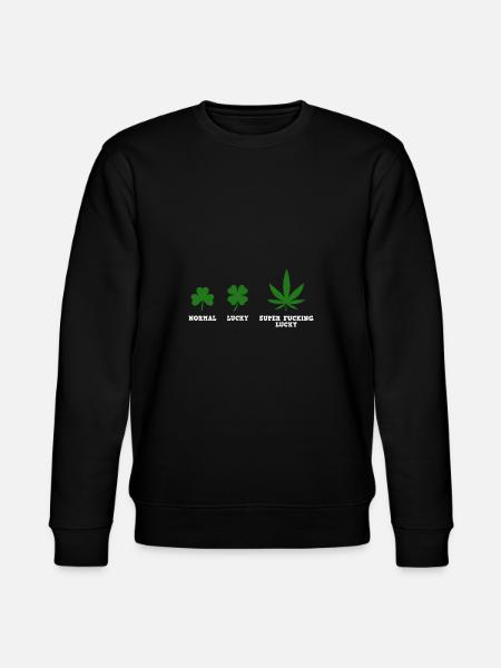 Normal Lucky Super Fucking Lucky - Stanley/Stella CHANGER Unisex Organic Sweatshirt - black