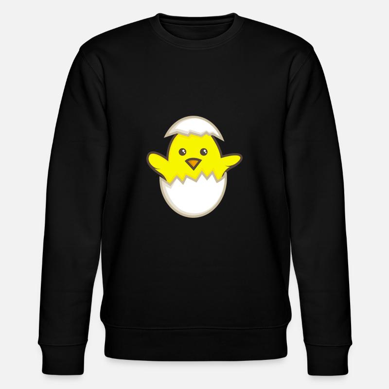 Poussins dans l'oeuf - Sweat bio CHANGER Stanley/Stella Unisexe - noir