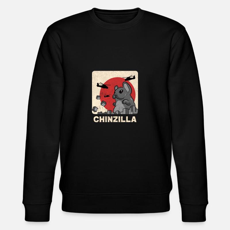 Chinzilla Chinchilla - Stanley/Stella CHANGER Unisex Organic Sweatshirt - black