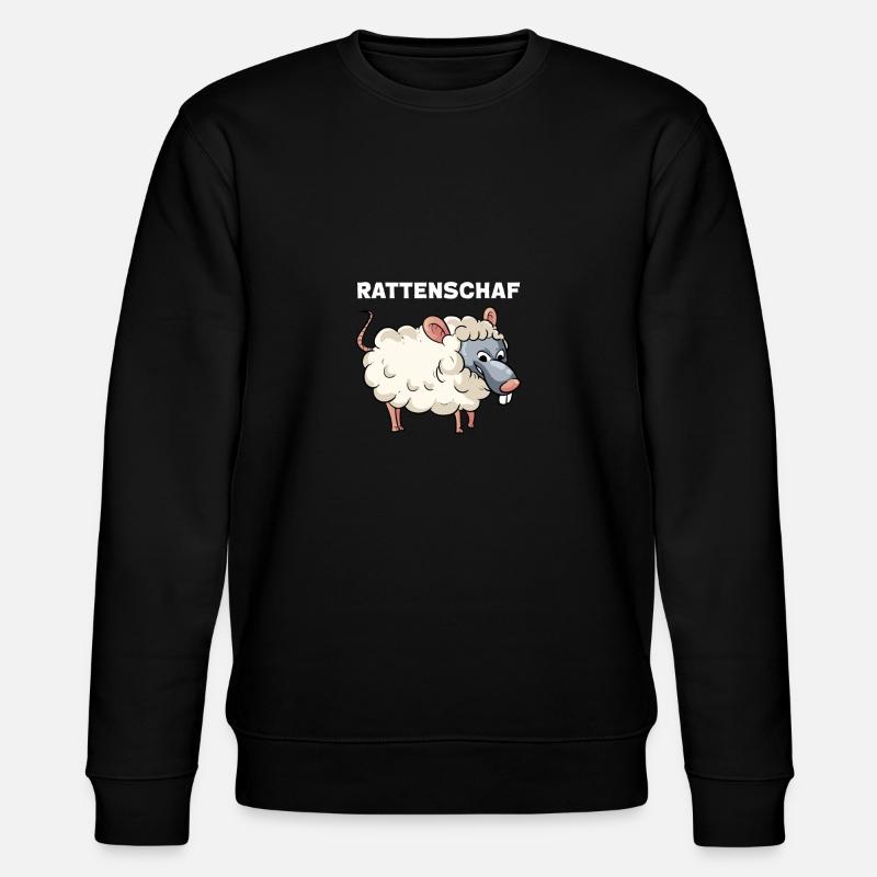 Brebis à rats - Sweat bio CHANGER Stanley/Stella Unisexe - noir