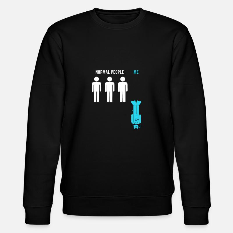 Geschenk Taucher - Stanley/Stella Unisex Bio-Sweatshirt CHANGER  - Schwarz