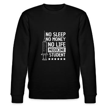 Medical student - Stanley/Stella CHANGER Unisex Organic Sweatshirt - black - Front - Nik (191cm) & Marisol (170cm)