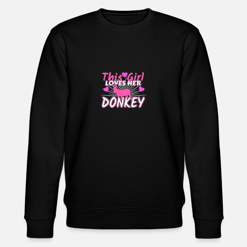 Esel - Stanley/Stella Unisex Bio-Sweatshirt CHANGER  - Schwarz