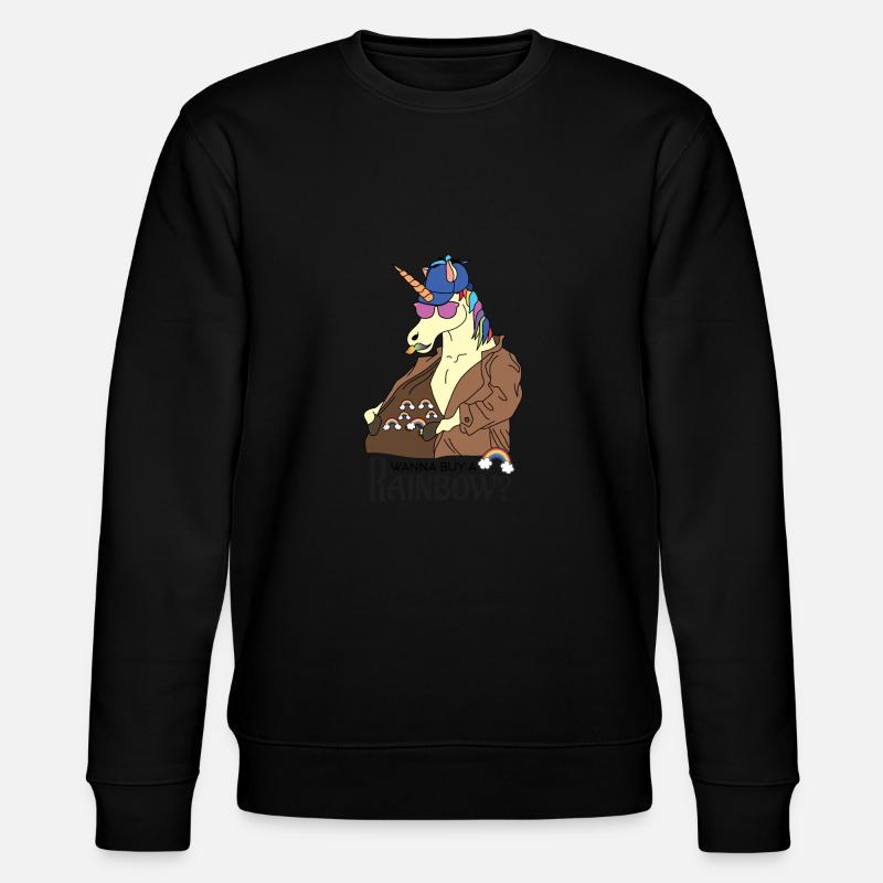 Wanna buy a ... rainbow? - Stanley/Stella CHANGER Unisex Organic Sweatshirt - black