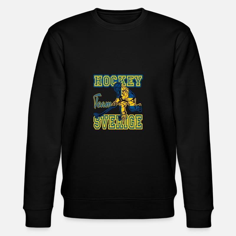 Schweden, Eishockey - Stanley/Stella Unisex Bio-Sweatshirt CHANGER  - Schwarz