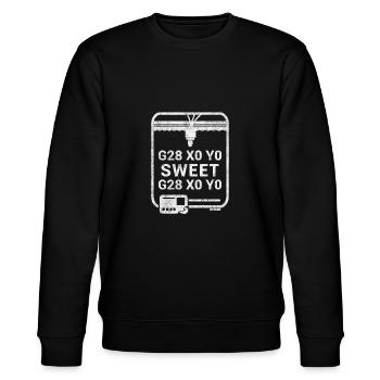 3D Druck Technik Nerd Home Sweet Home 3D Print - Stanley/Stella Unisex Bio-Sweatshirt CHANGER  - Schwarz - Vorne - Nik (191cm) & Marisol (170cm)