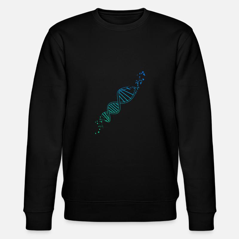 DNA Doppelhelix - Stanley/Stella Unisex Bio-Sweatshirt CHANGER  - Schwarz