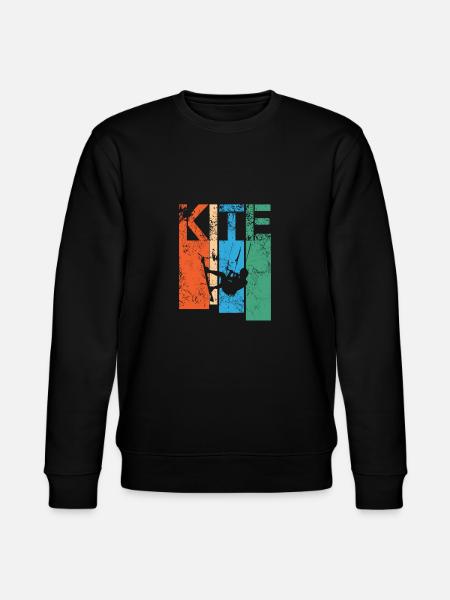 Kite, Kiteboarder Surfer - Stanley/Stella CHANGER Unisex Organic Sweatshirt - black