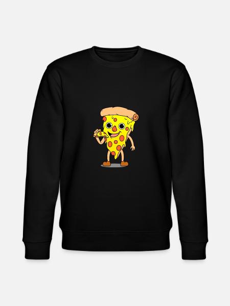 Pizza eat a pizza - Stanley/Stella CHANGER Unisex Organic Sweatshirt - black