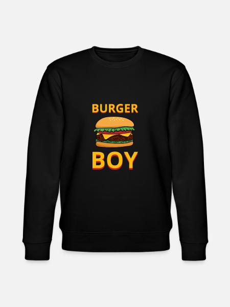 Burger Boy Hamburger Chef Restaurant - Stanley/Stella CHANGER Unisex Organic Sweatshirt - black
