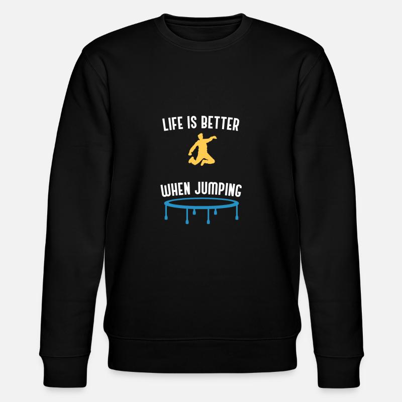 Trampoliniste de saut de trampoline - Sweat bio CHANGER Stanley/Stella Unisexe - noir
