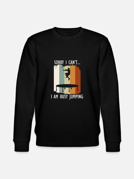 Beschäftigter Trampolin-Spring-Trampolinist - Stanley/Stella Unisex Bio-Sweatshirt CHANGER  - Schwarz