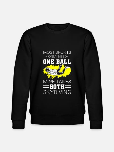 Skidiving Parasailing Jumping Aviation - Stanley/Stella CHANGER Unisex Organic Sweatshirt - black