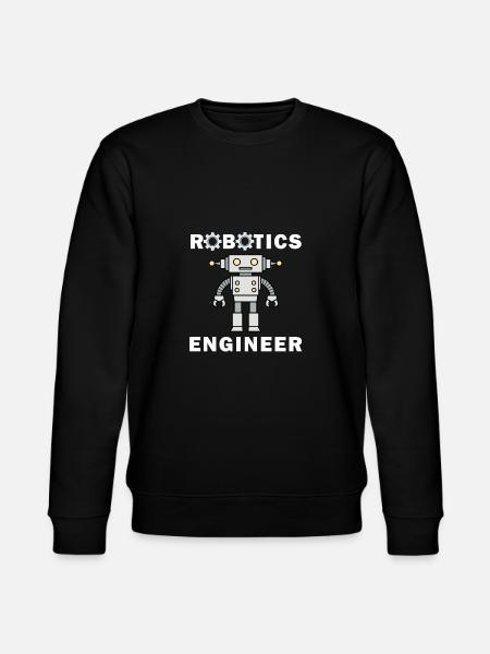 Robotic Engineering Funny Saying Mechanic - Stanley/Stella CHANGER Unisex Organic Sweatshirt - black