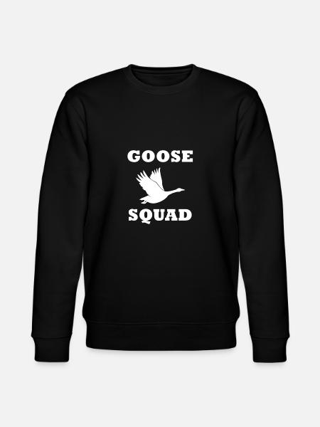 Goose Squad Nette Gänse Wildvögel - Stanley/Stella Unisex Bio-Sweatshirt CHANGER - Schwarz