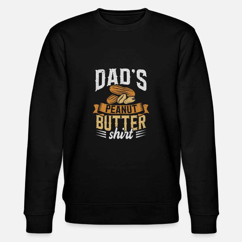 Dads Peanut Butter - Stanley/Stella Unisex Bio-Sweatshirt CHANGER  - Schwarz
