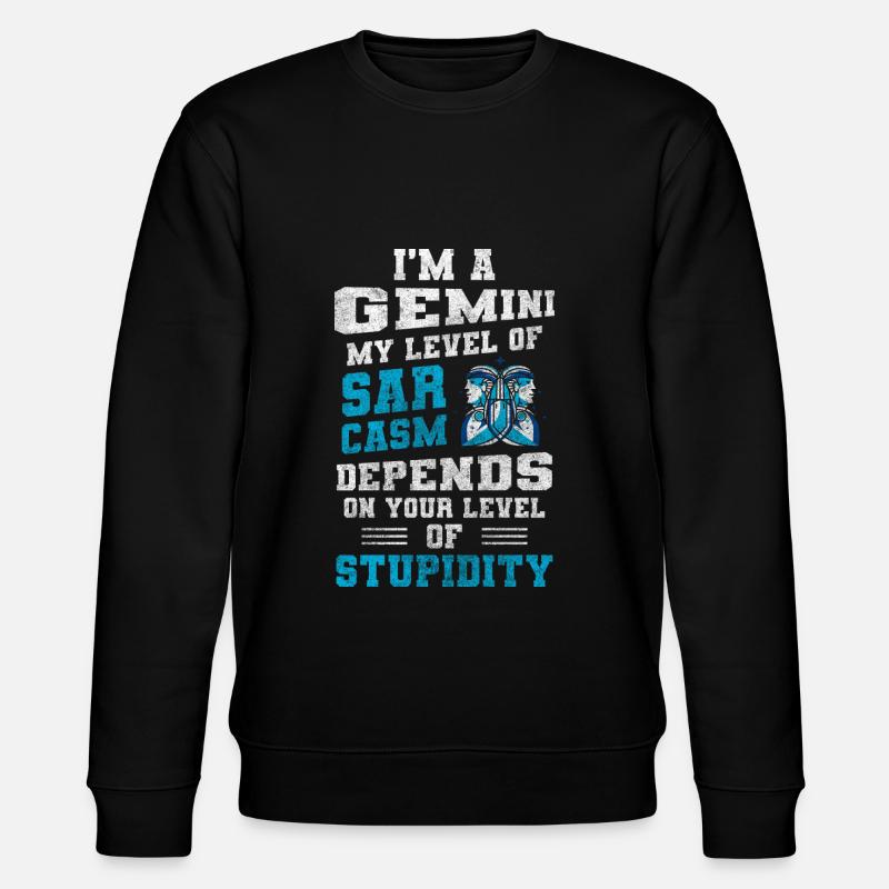 Zodiac sign zodiac element - Stanley/Stella CHANGER Unisex Organic Sweatshirt - black