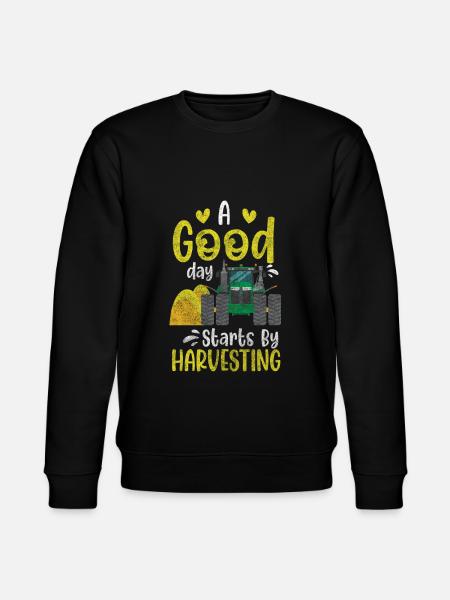 Harvest Field Worker Field - Stanley/Stella CHANGER Unisex Organic Sweatshirt - black