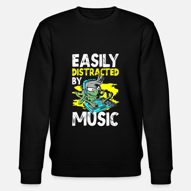 Music, partying, relaxing, dancing - Stanley/Stella CHANGER Unisex Organic Sweatshirt - black