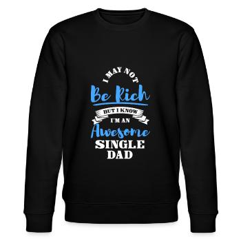 Parent Pride - Stanley/Stella CHANGER Unisex Organic Sweatshirt - black - Front - Nik (191cm) & Marisol (170cm)