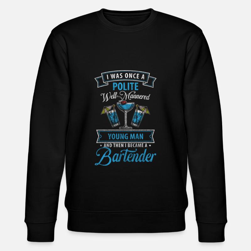 Bar Disco Shaker Pourboires - Sweat bio CHANGER Stanley/Stella Unisexe - noir