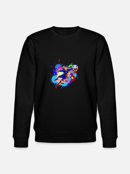 Handball, handballer, Beachhandball,Graffiti - Stanley/Stella Unisex Bio-Sweatshirt CHANGER - Schwarz