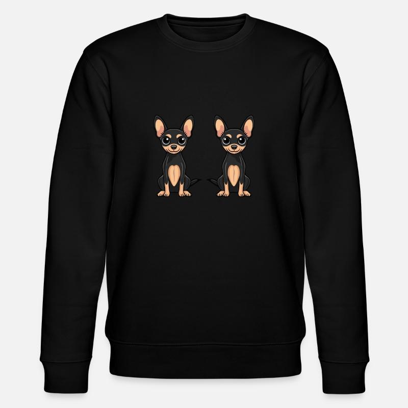 Pinscher chien bande dessinée - Sweat bio CHANGER Stanley/Stella Unisexe - noir