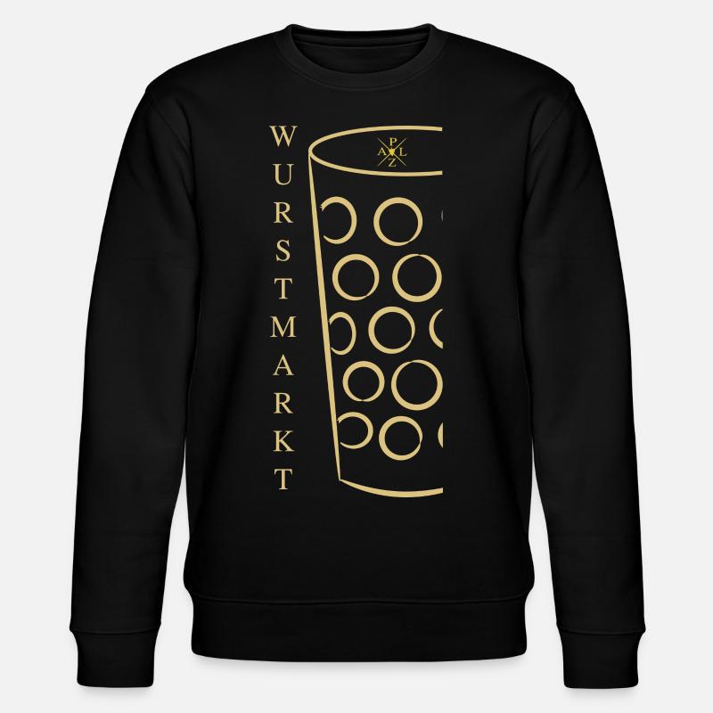 Wurstmarkt Dubbeglas - Stanley/Stella Unisex Bio-Sweatshirt CHANGER  - Schwarz