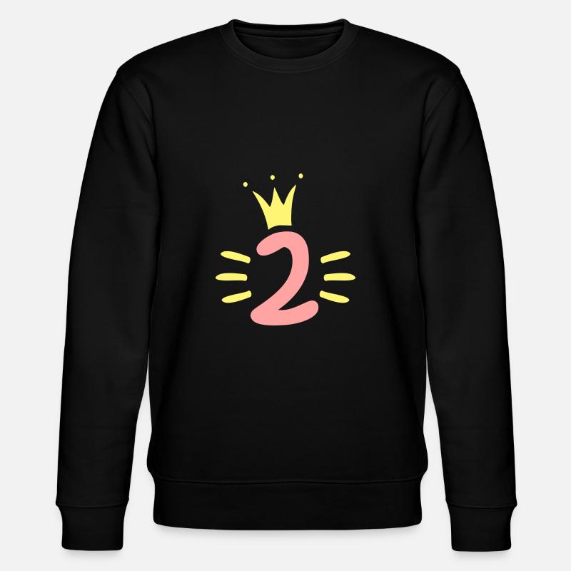 2 Couronne d’anniversaire - Sweat bio CHANGER Stanley/Stella Unisexe - noir