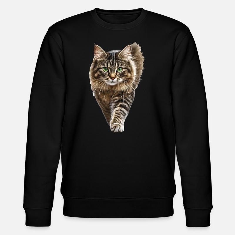 Amerikanischer Bobtail - Stanley/Stella Unisex Bio-Sweatshirt CHANGER  - Schwarz