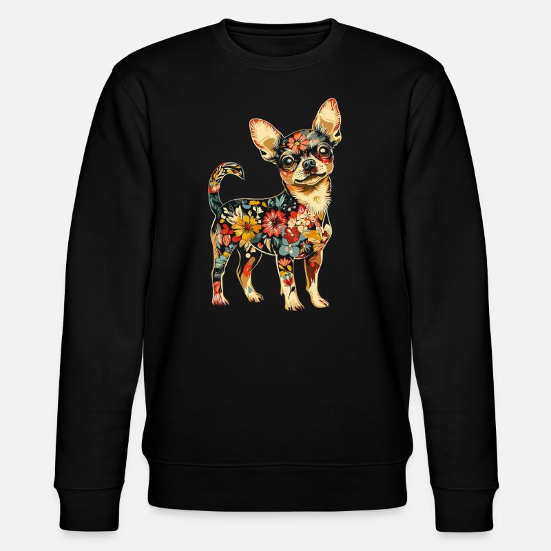 Chihuahua - Stanley/Stella Unisex Bio-Sweatshirt CHANGER  - Schwarz
