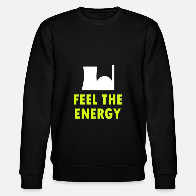 Feel the energy (Atomkraftwerk) - Stanley/Stella Unisex Bio-Sweatshirt CHANGER  - Schwarz