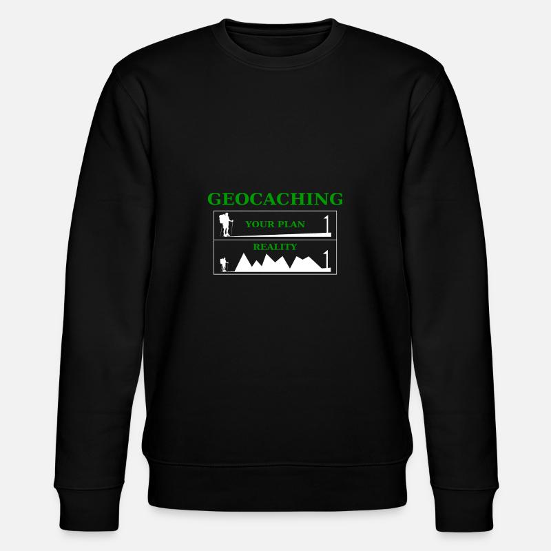 Geocaching - Stanley/Stella Unisex Bio-Sweatshirt CHANGER  - Schwarz