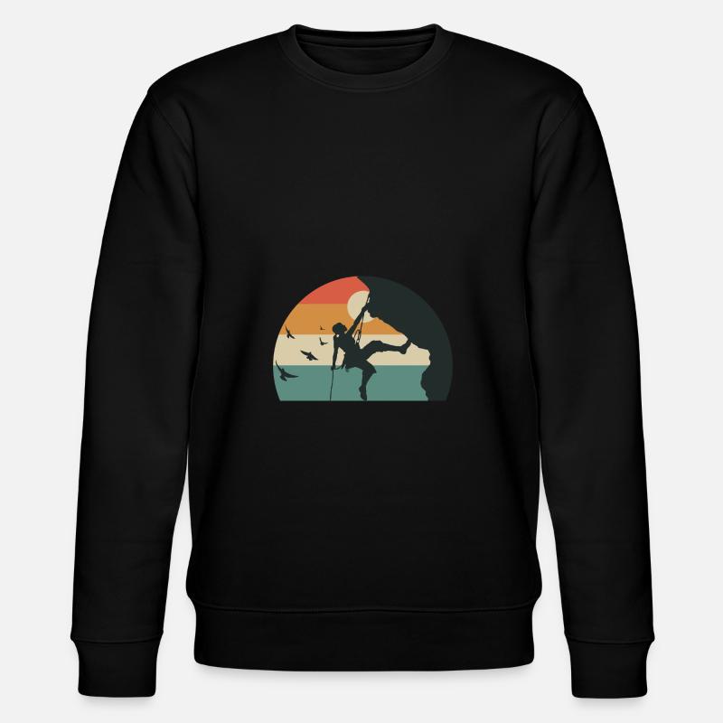 CLIMB Klettern Klettern Frau - Stanley/Stella Unisex Bio-Sweatshirt CHANGER  - Schwarz
