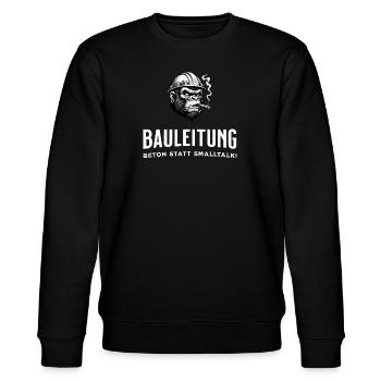 Bauleitung - Stanley/Stella Unisex Bio-Sweatshirt CHANGER  - Schwarz - Vorne - Nik (191cm) & Marisol (170cm)