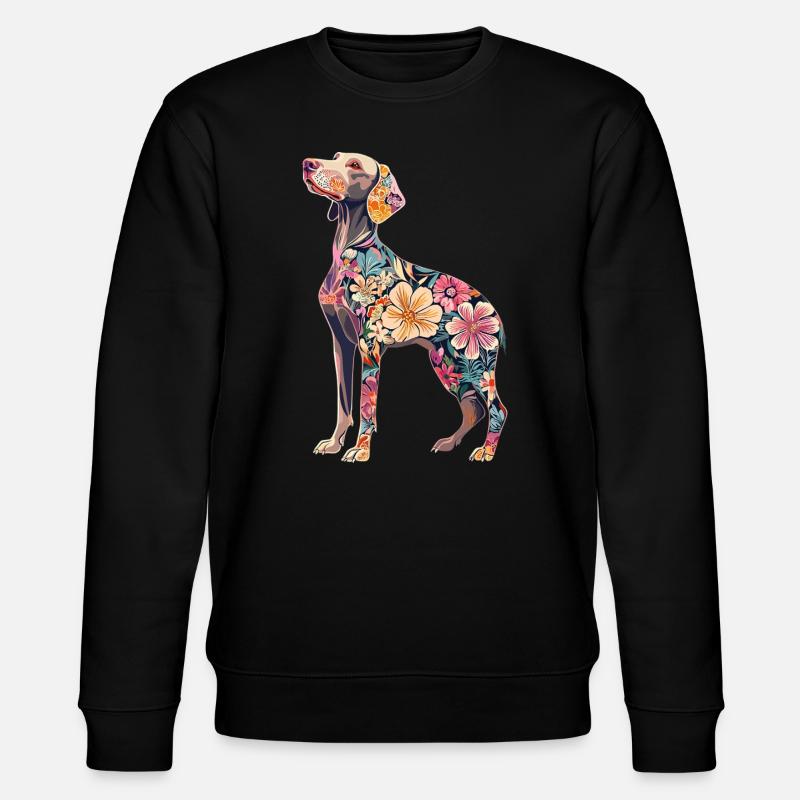 Weimaraner - Stanley/Stella Unisex Bio-Sweatshirt CHANGER  - Schwarz