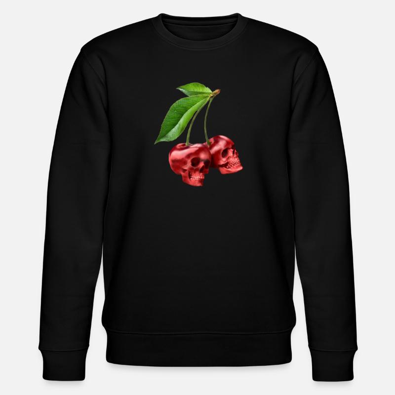 Cerises Crânes Cerisier Crâne - Sweat bio CHANGER Stanley/Stella Unisexe - noir
