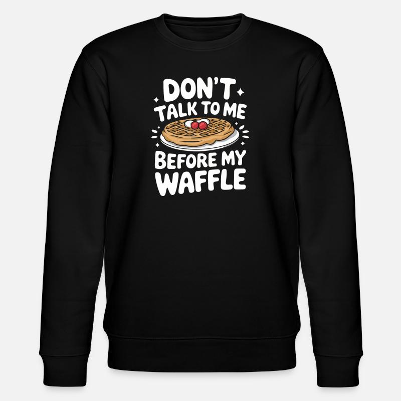 Waffles Breakfast Sweets - Stanley/Stella CHANGER Unisex Organic Sweatshirt - black