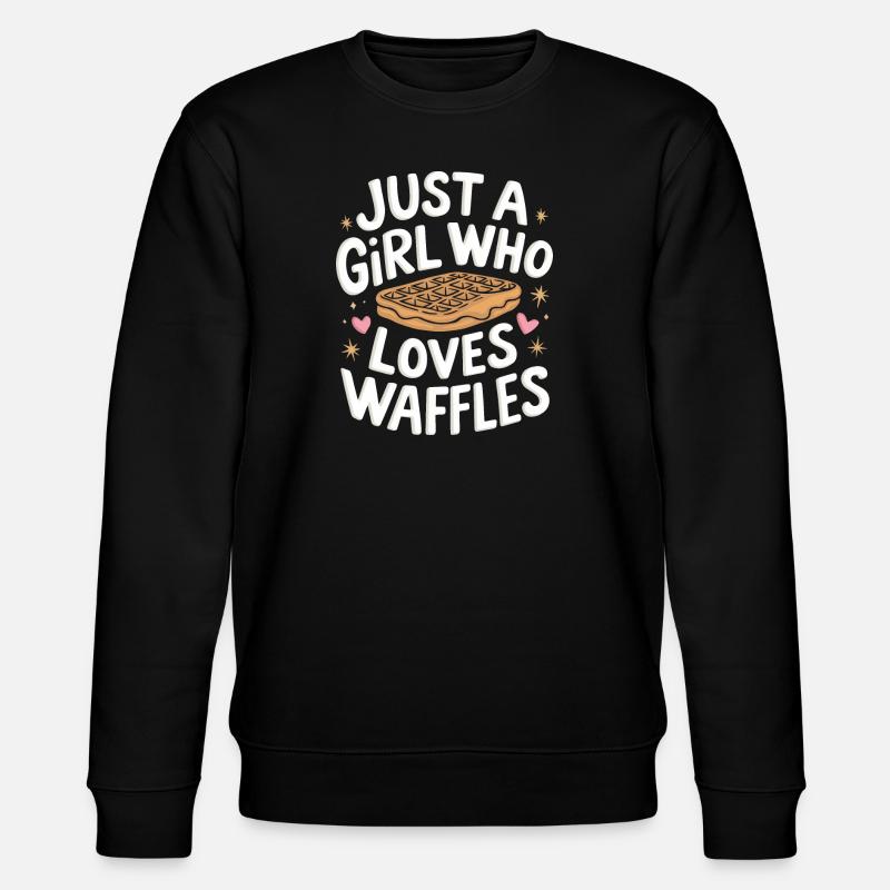 Waffles Breakfast Sweets - Stanley/Stella CHANGER Unisex Organic Sweatshirt - black