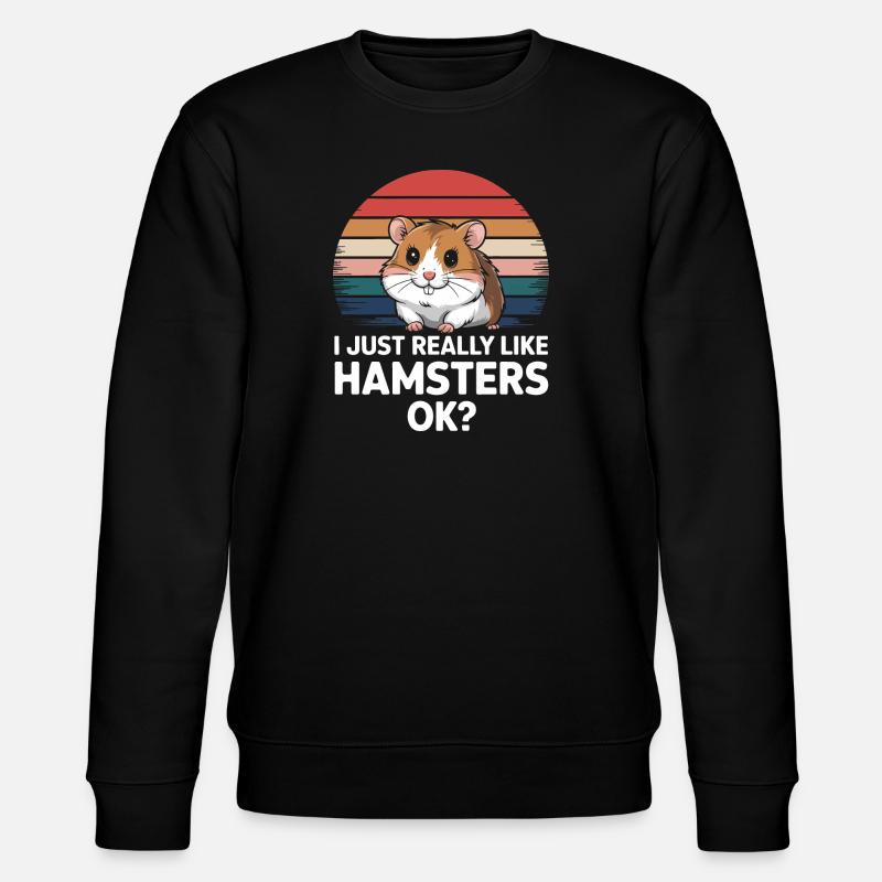 Hamster - Stanley/Stella Unisex Bio-Sweatshirt CHANGER  - Schwarz