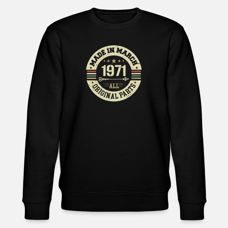 Legendary since March 1971 - Stanley/Stella CHANGER Unisex Organic Sweatshirt - black