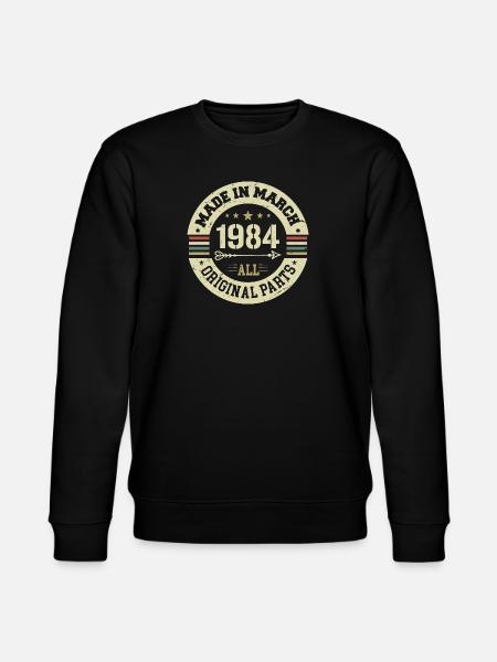 Legendary since March 1984 - Stanley/Stella CHANGER Unisex Organic Sweatshirt - black
