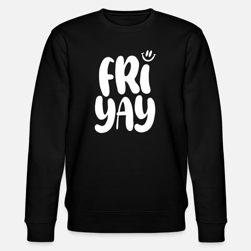 Friyay Friday - Stanley/Stella Unisex Bio-Sweatshirt CHANGER  - Schwarz