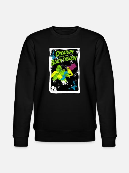Creature from the Black Lagoon Illustration - Stanley/Stella CHANGER Unisex Organic Sweatshirt - black