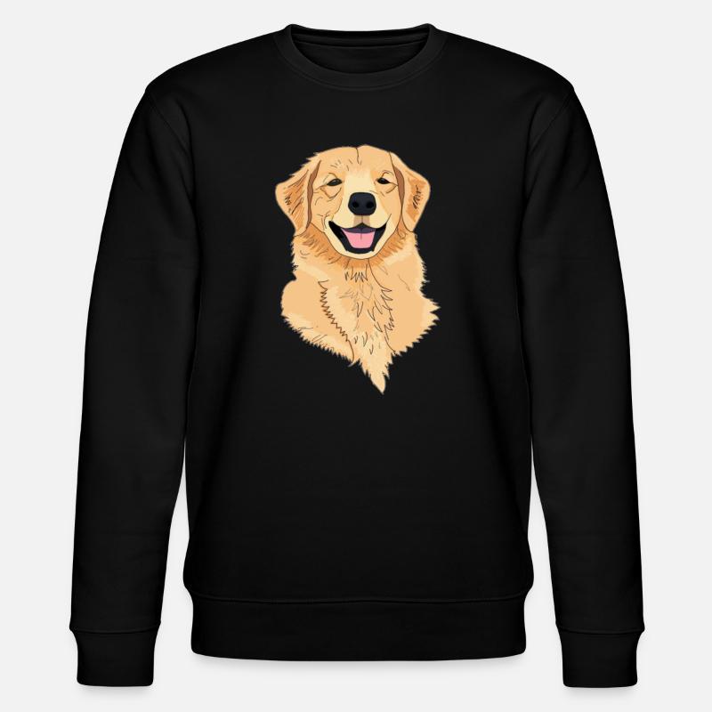 Hund Golden Retriever - Stanley/Stella Unisex Bio-Sweatshirt CHANGER - Schwarz