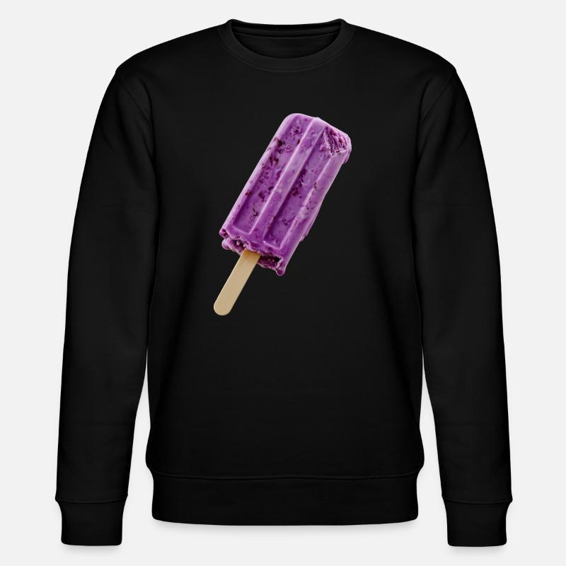 Glace violette sur un bâtonnet - Sweat bio CHANGER Stanley/Stella Unisexe - noir