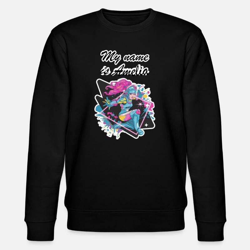 Mein Name ist Amelia 2026 - Stanley/Stella Unisex Bio-Sweatshirt CHANGER  - Schwarz